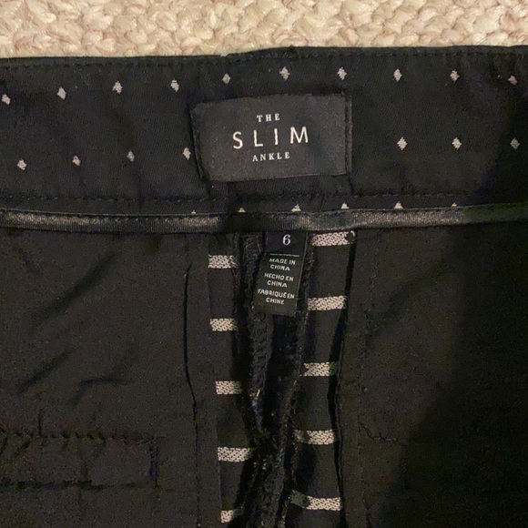 White House Black Market Slim Ankle Navy Pants - Picture 5 of 8